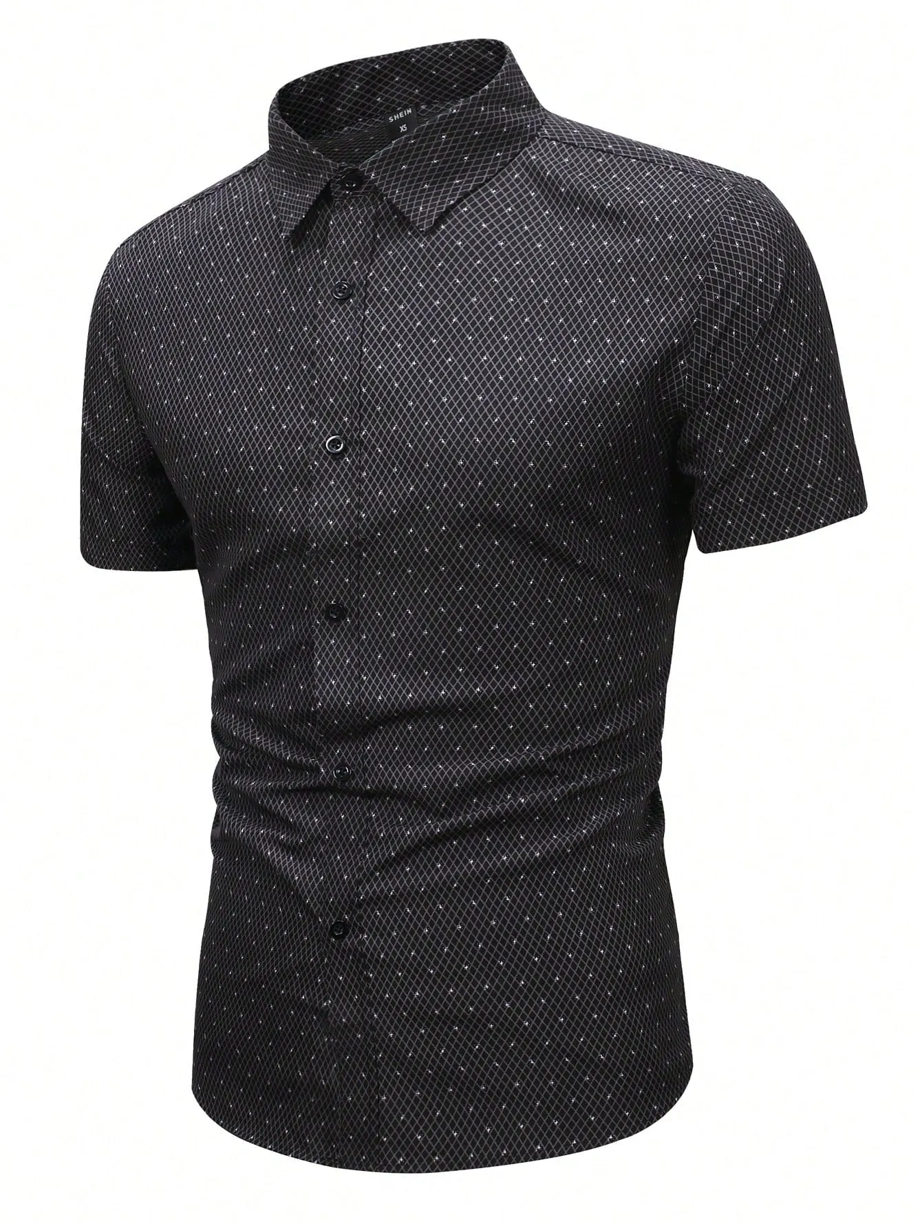 Manfinity Mode Men Allover Print Button Up Shirt