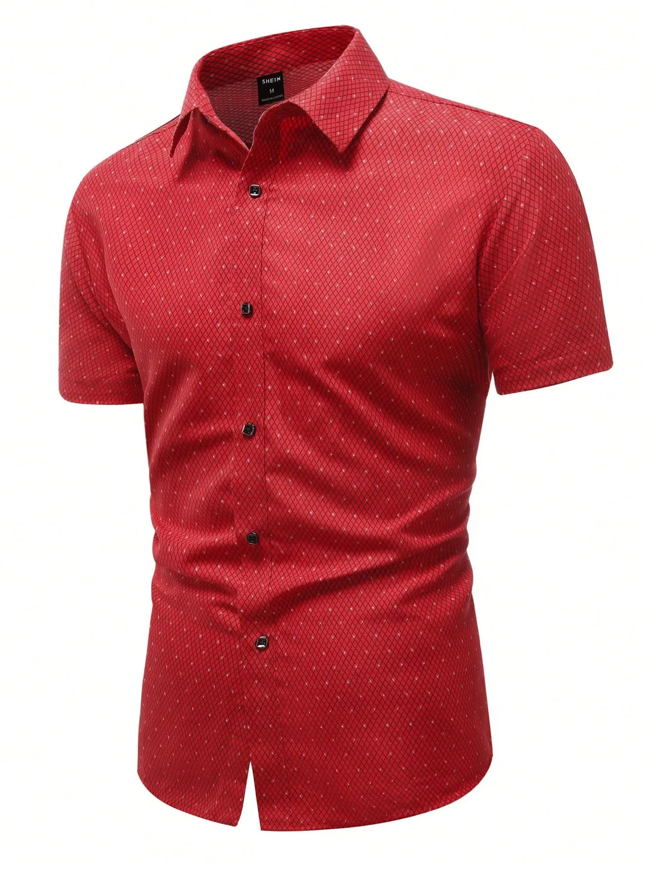 Manfinity Mode Men Allover Print Button Up Shirt
