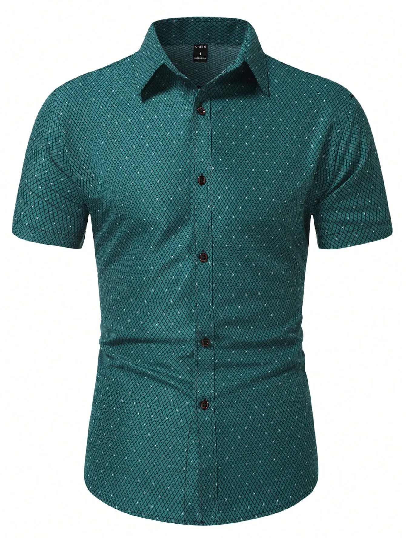 Manfinity Mode Men Allover Print Button Up Shirt