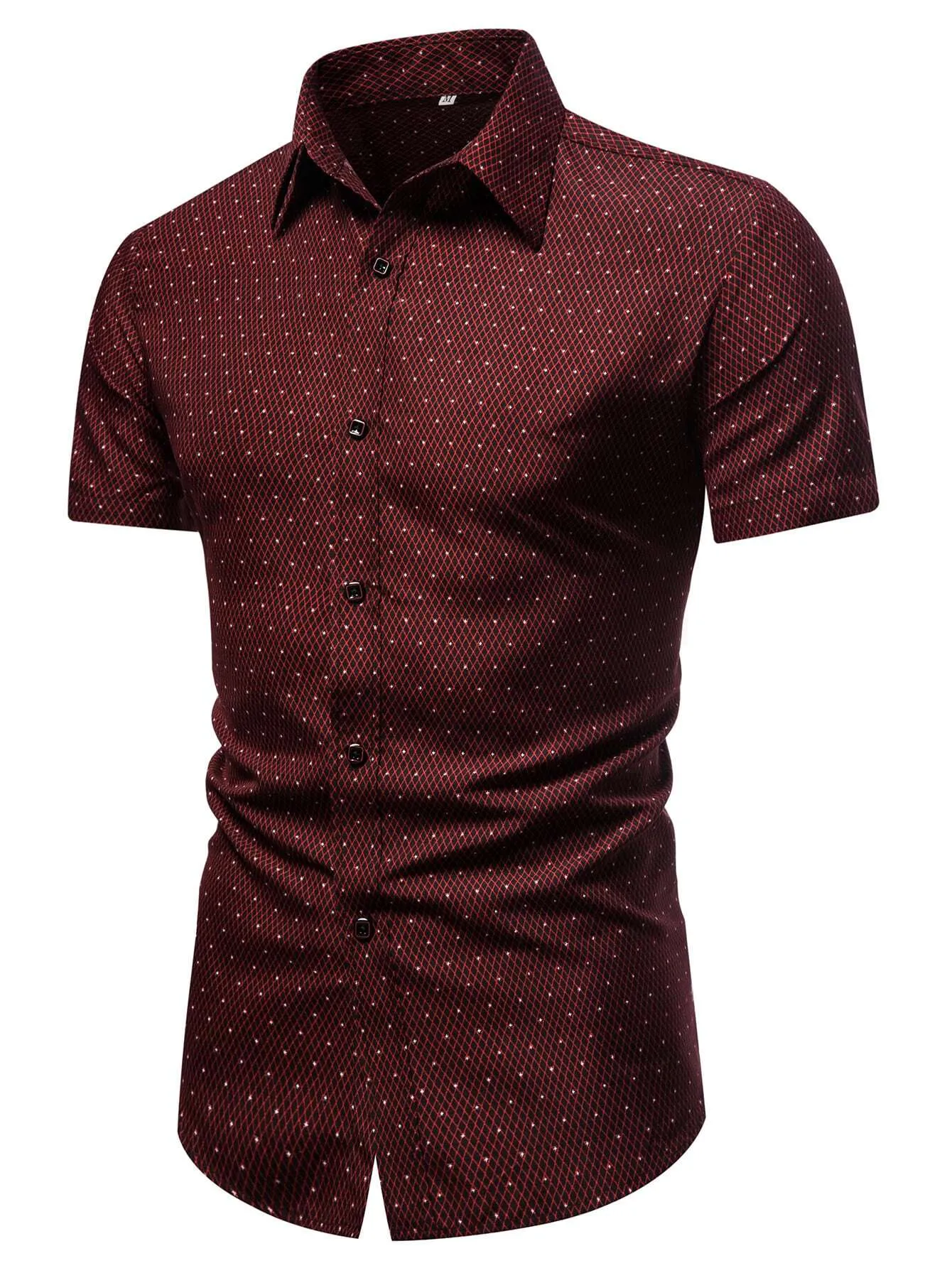 Manfinity Mode Men Allover Print Button Up Shirt