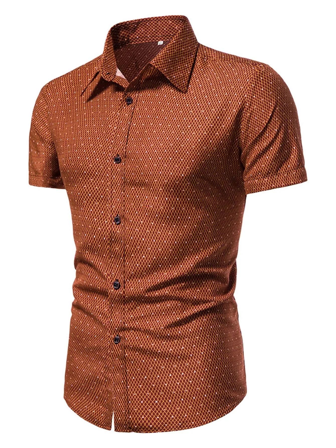 Manfinity Mode Men Allover Print Button Up Shirt