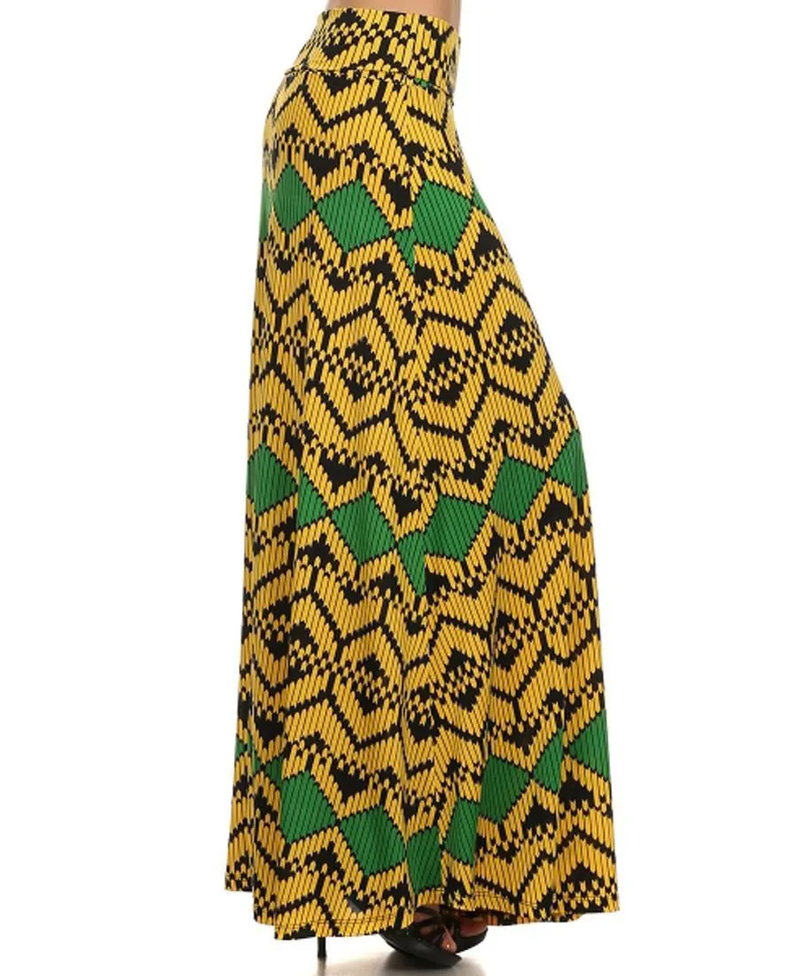 Maxi Skirt Bee Yellow Green