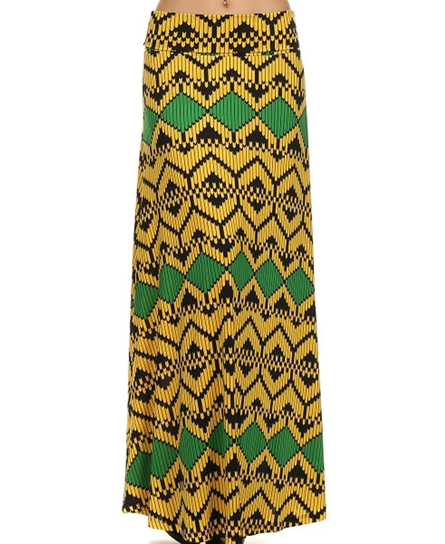 Maxi Skirt Bee Yellow Green