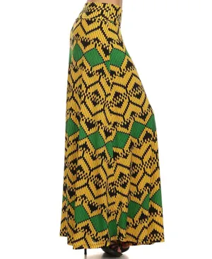 Maxi Skirt Bee Yellow Green