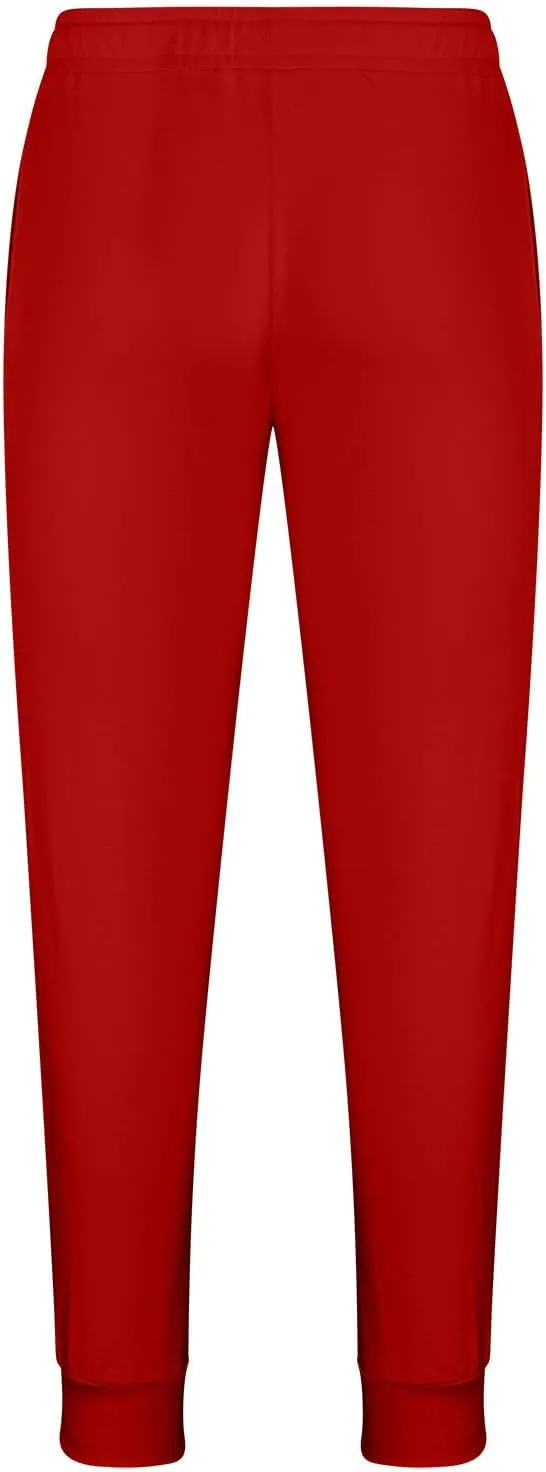 Men's Jogger Sweatpants Elastic Waist Comfy Bottoms Slim Fit Drawstring Trousers Lounge Gymwear Stretch Athletic Fit