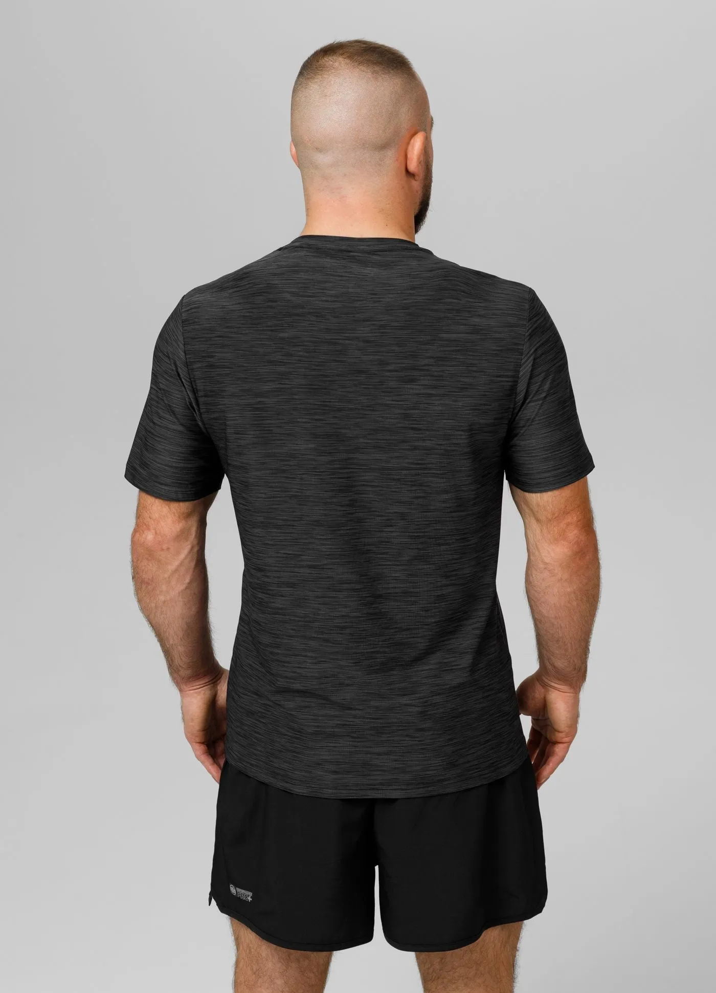 Men's T-Shirt Casual Sport Hilltop - Black Melange