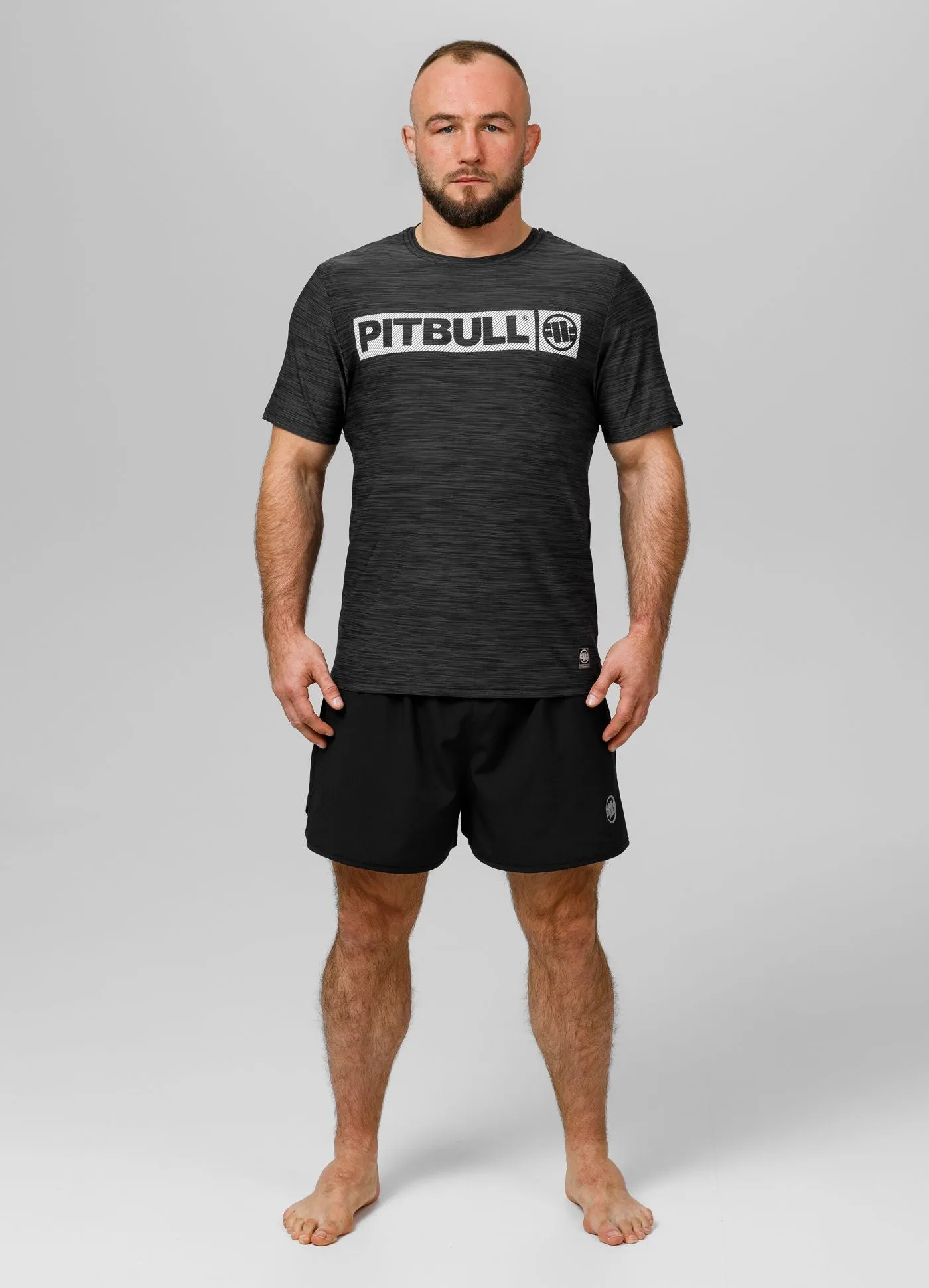 Men's T-Shirt Casual Sport Hilltop - Black Melange