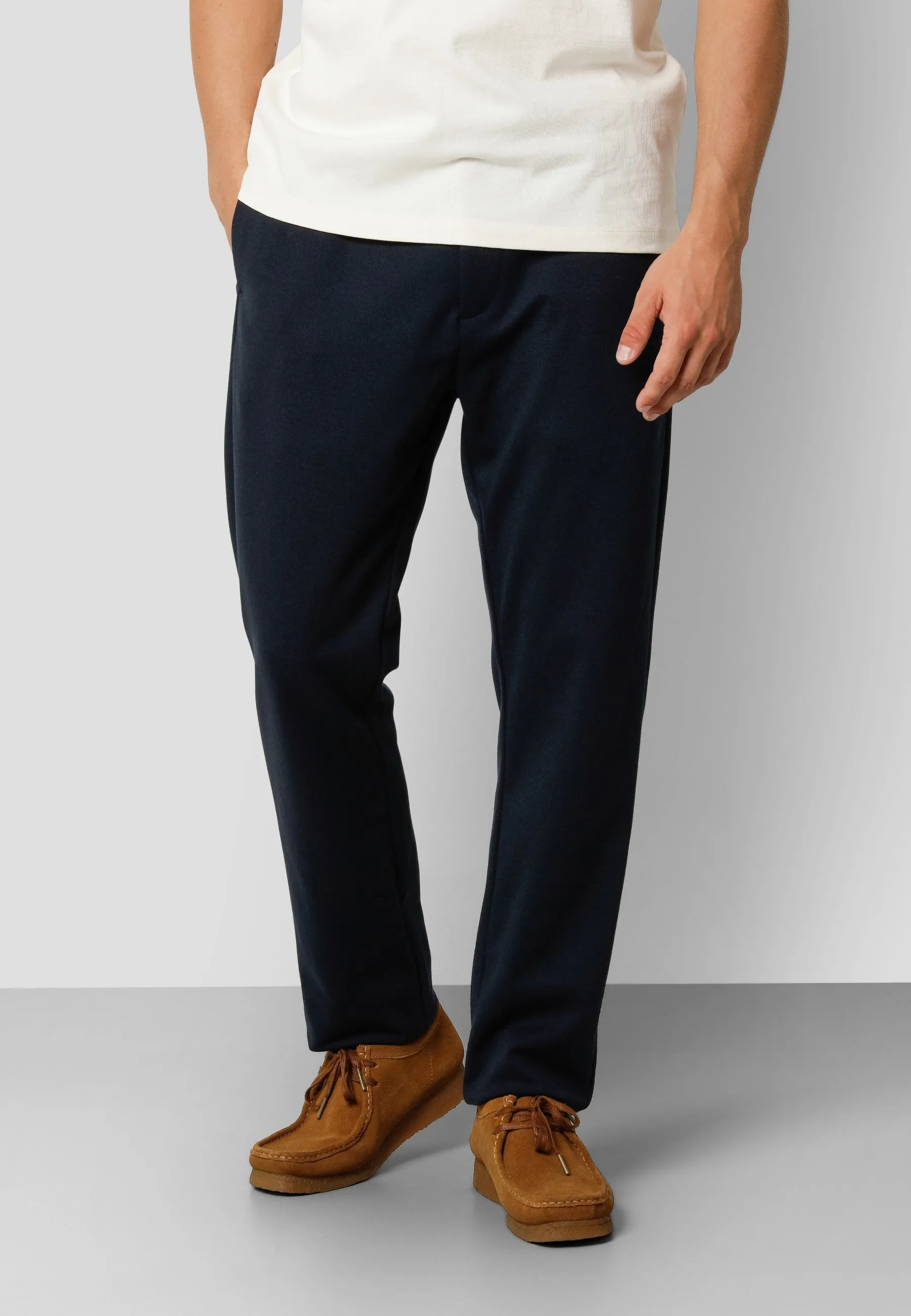 Milano jersey stretch pants - Navy