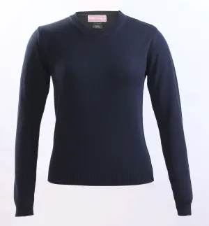 Navy Crew neck Cotton Knit sweater RN16