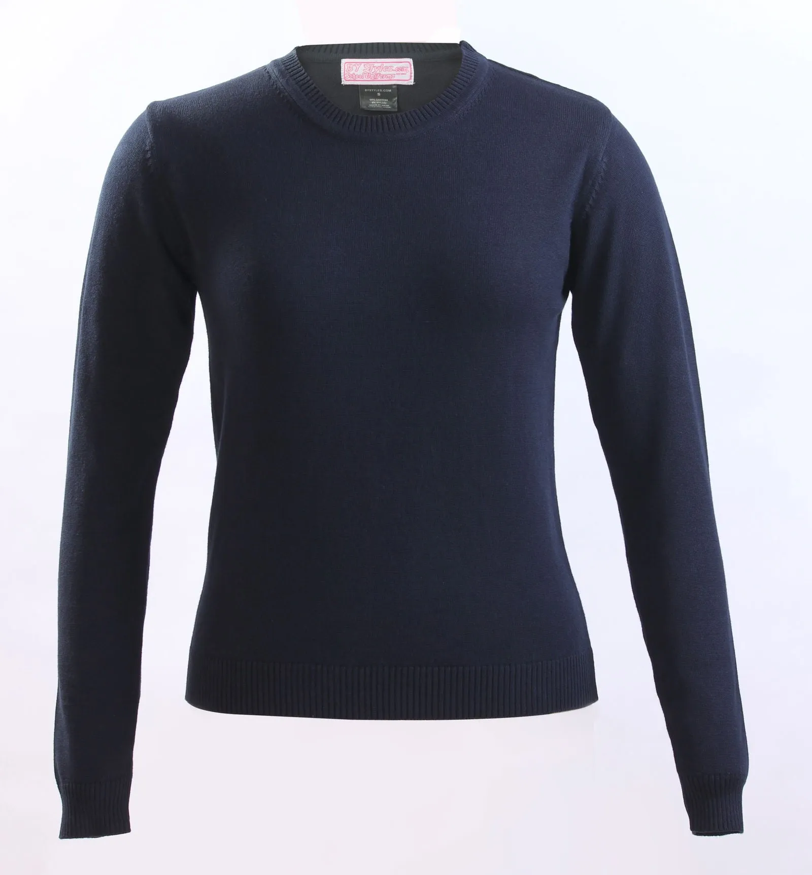 Navy Crew neck Cotton Knit sweater RN16