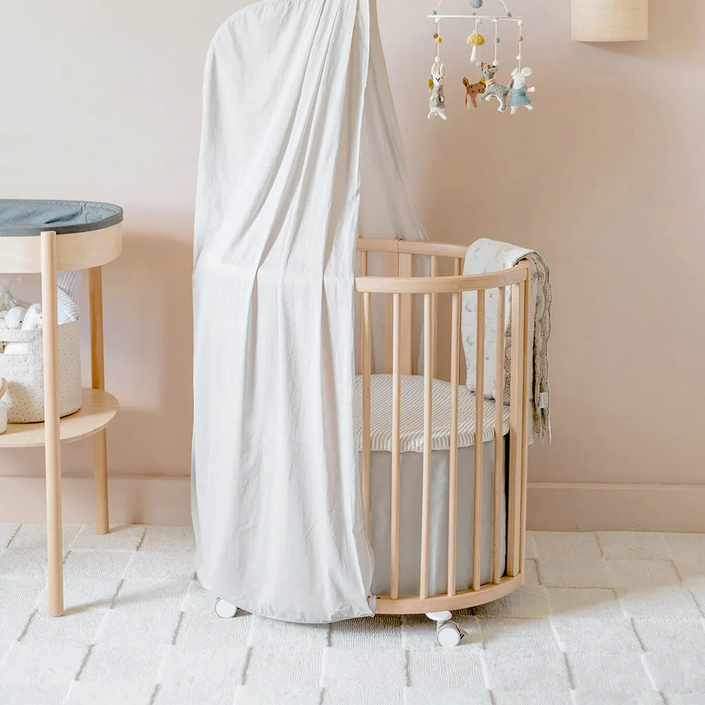 New Sleepi Mini Bed Skirt by Pehr Grey