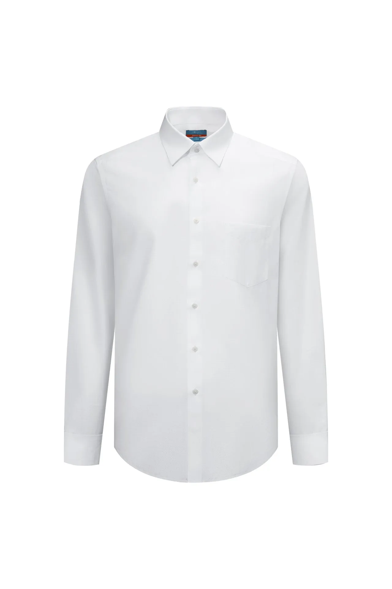 Non-Iron Super Soft Lyocell Blend Textured Shirt in Smart Fit with Chest Pocket