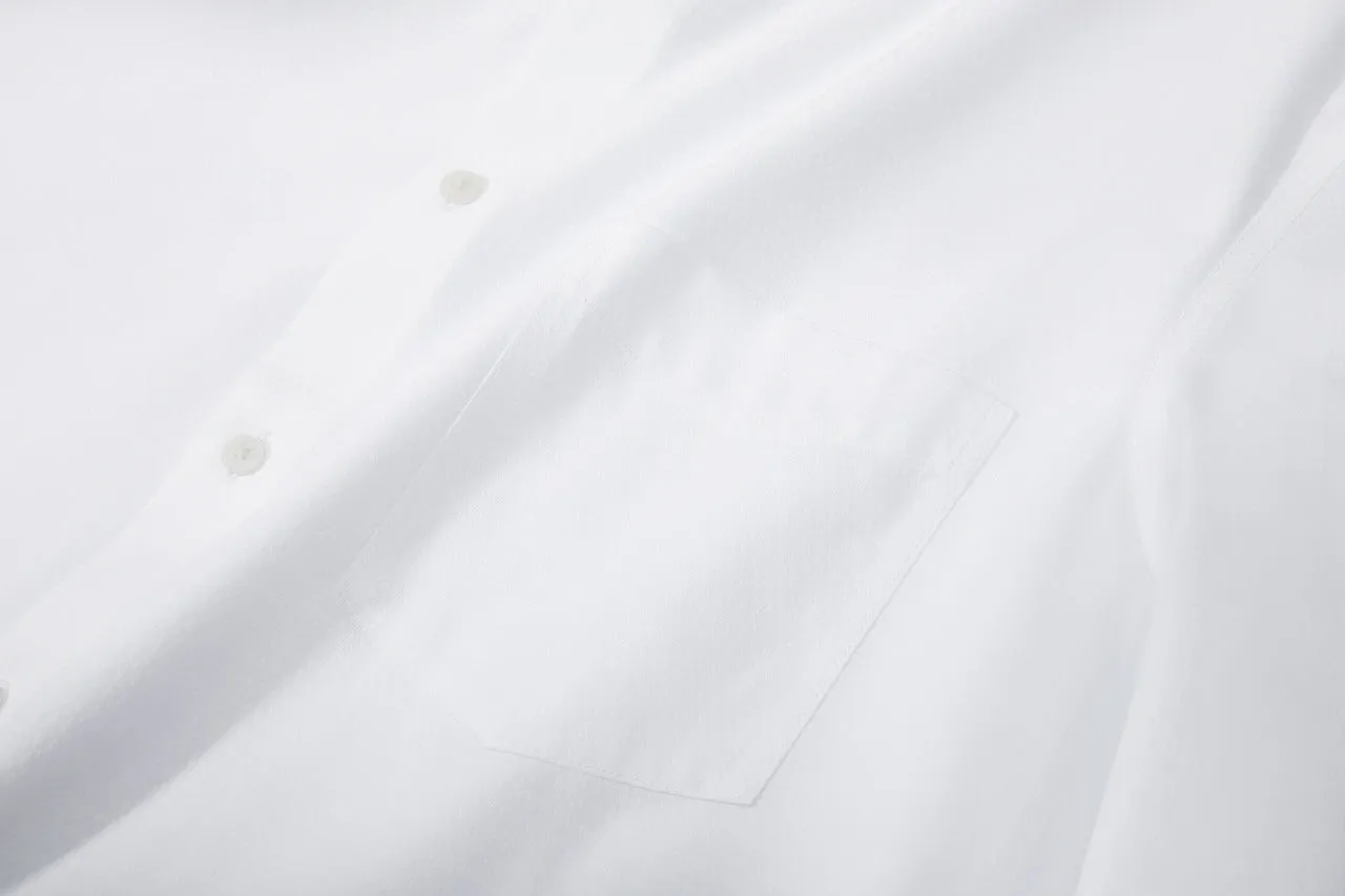 Non-Iron Super Soft Lyocell Blend Textured Shirt in Smart Fit with Chest Pocket