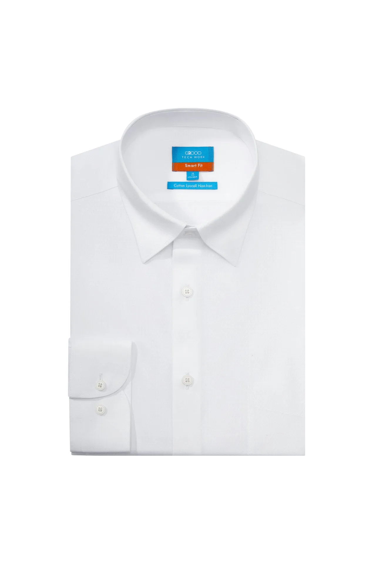 Non-Iron Super Soft Lyocell Blend Textured Shirt in Smart Fit with Chest Pocket