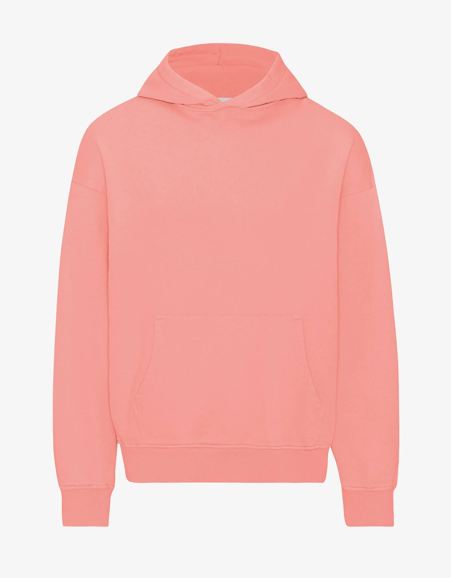 Organic Oversized Hood - Bright Coral