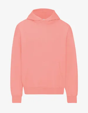 Organic Oversized Hood - Bright Coral