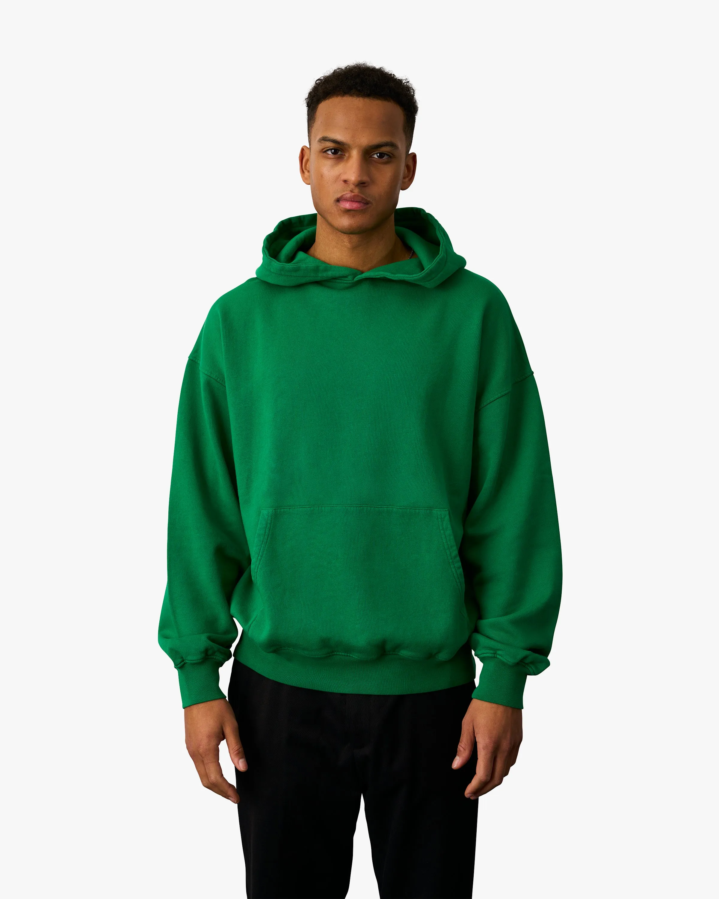 Organic Oversized Hood - Heather Grey