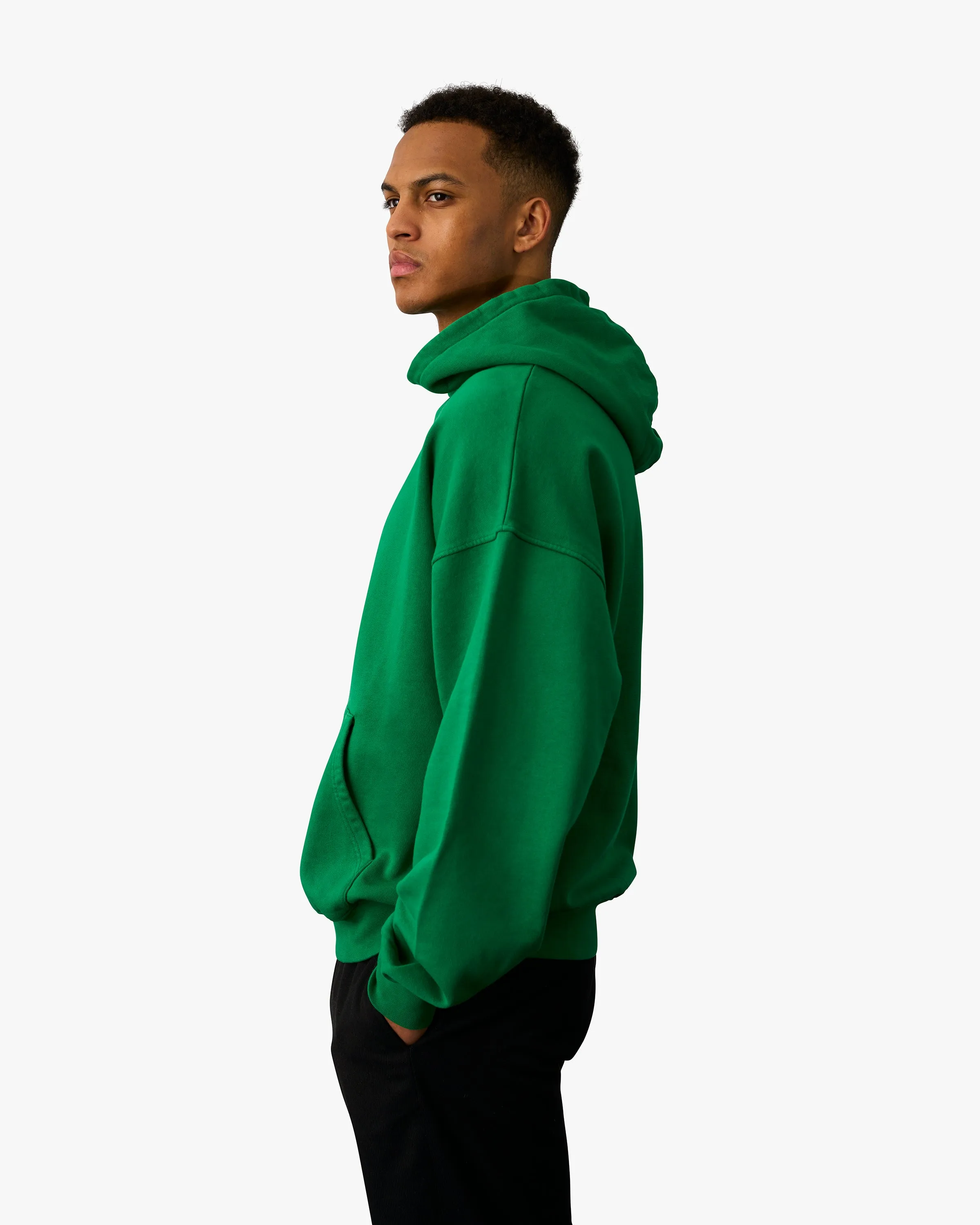 Organic Oversized Hood - Heather Grey