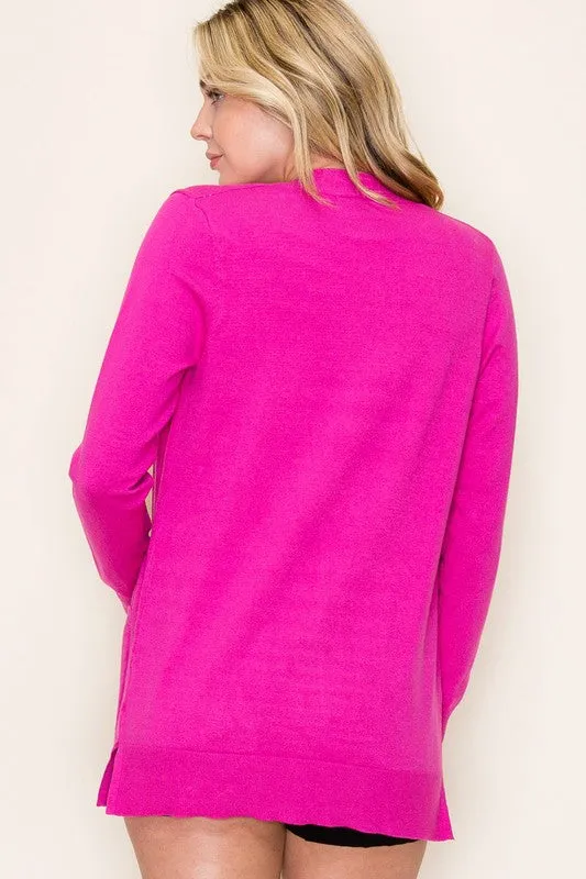 Pink Everyday Pocket Cardigan