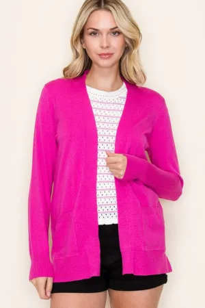 Pink Everyday Pocket Cardigan