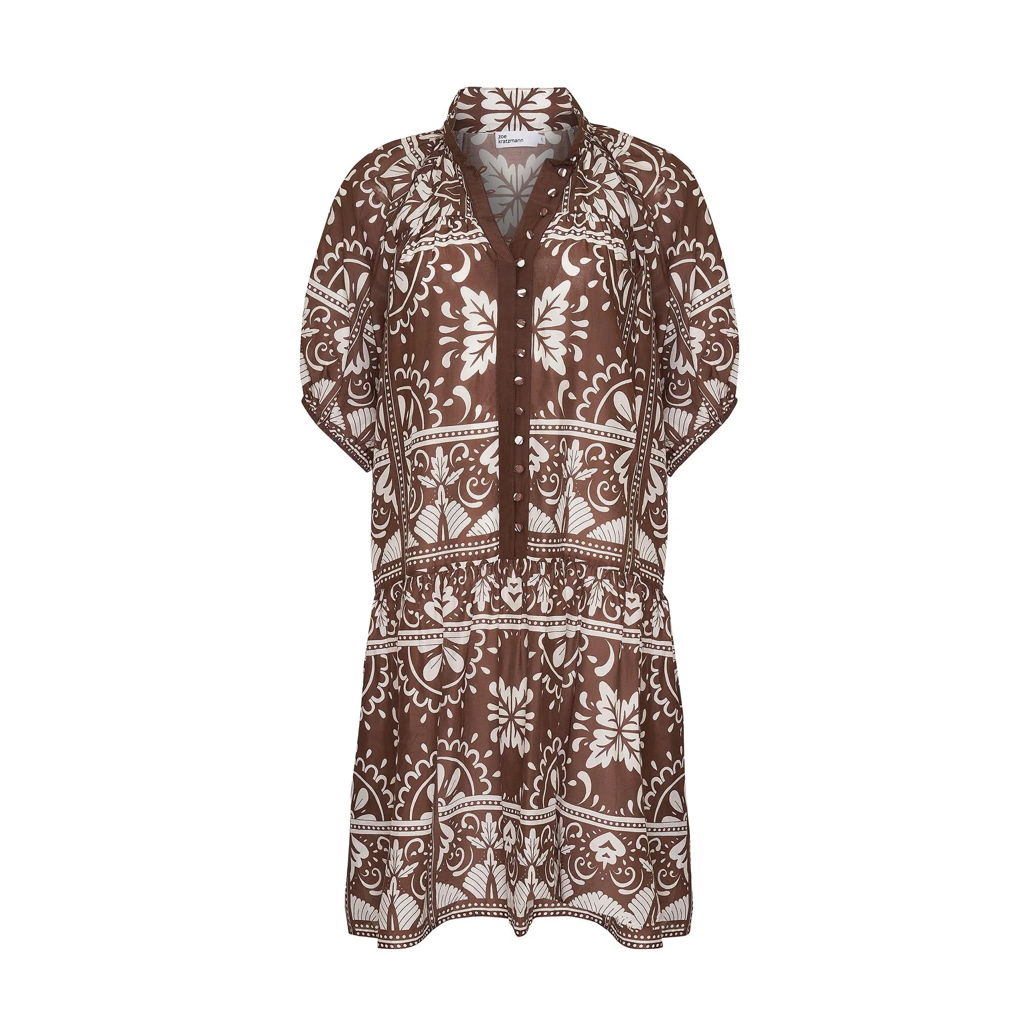 pivot dress - choc mosaic