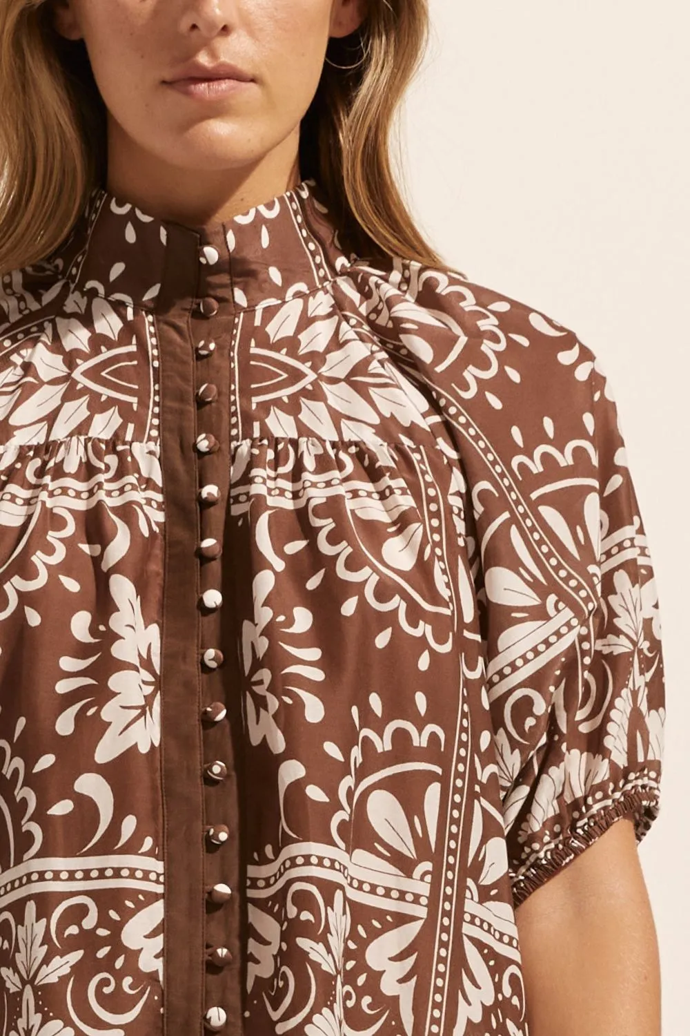 pivot dress - choc mosaic