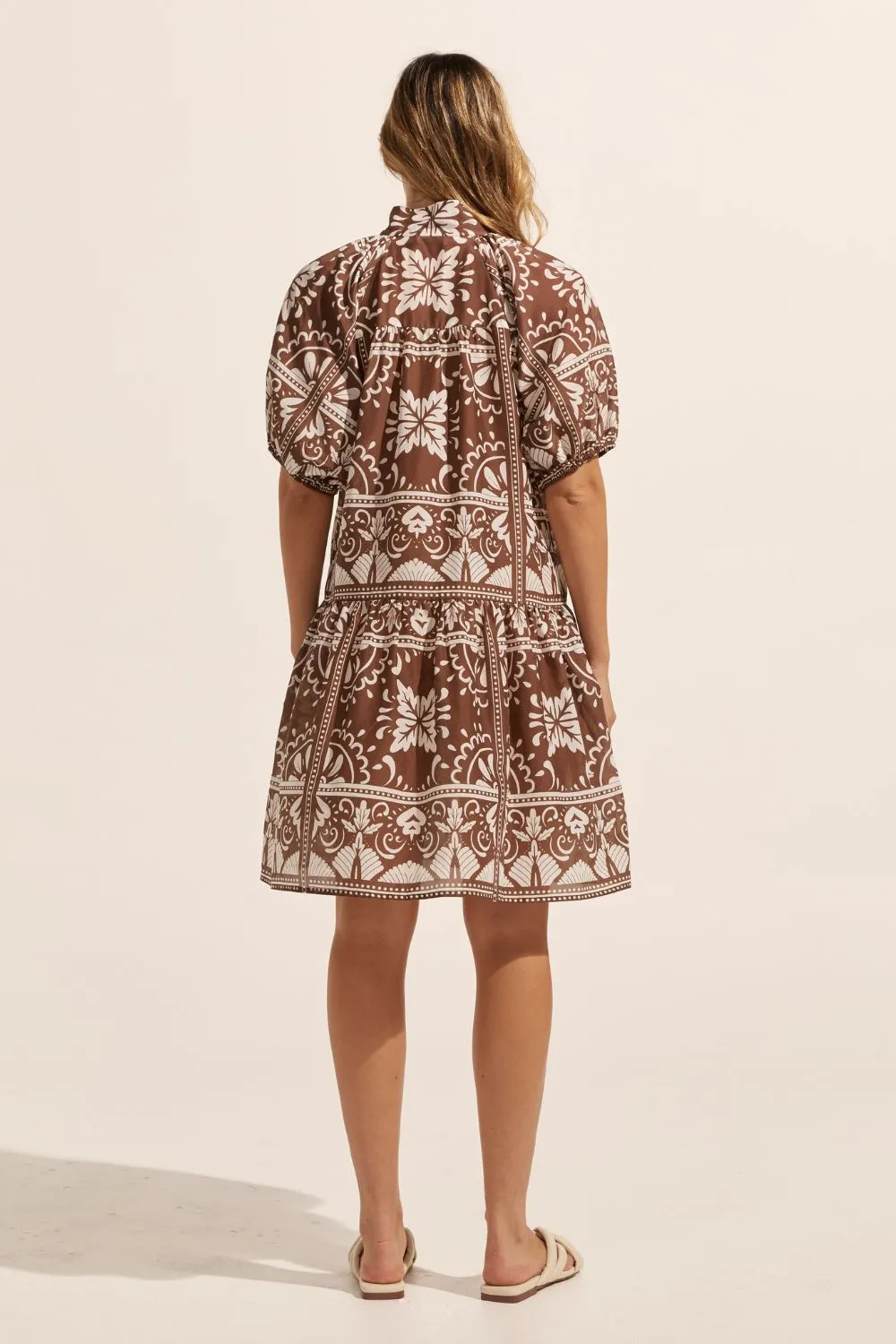 pivot dress - choc mosaic