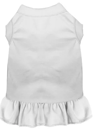 Plain Pet Dress White Xxl