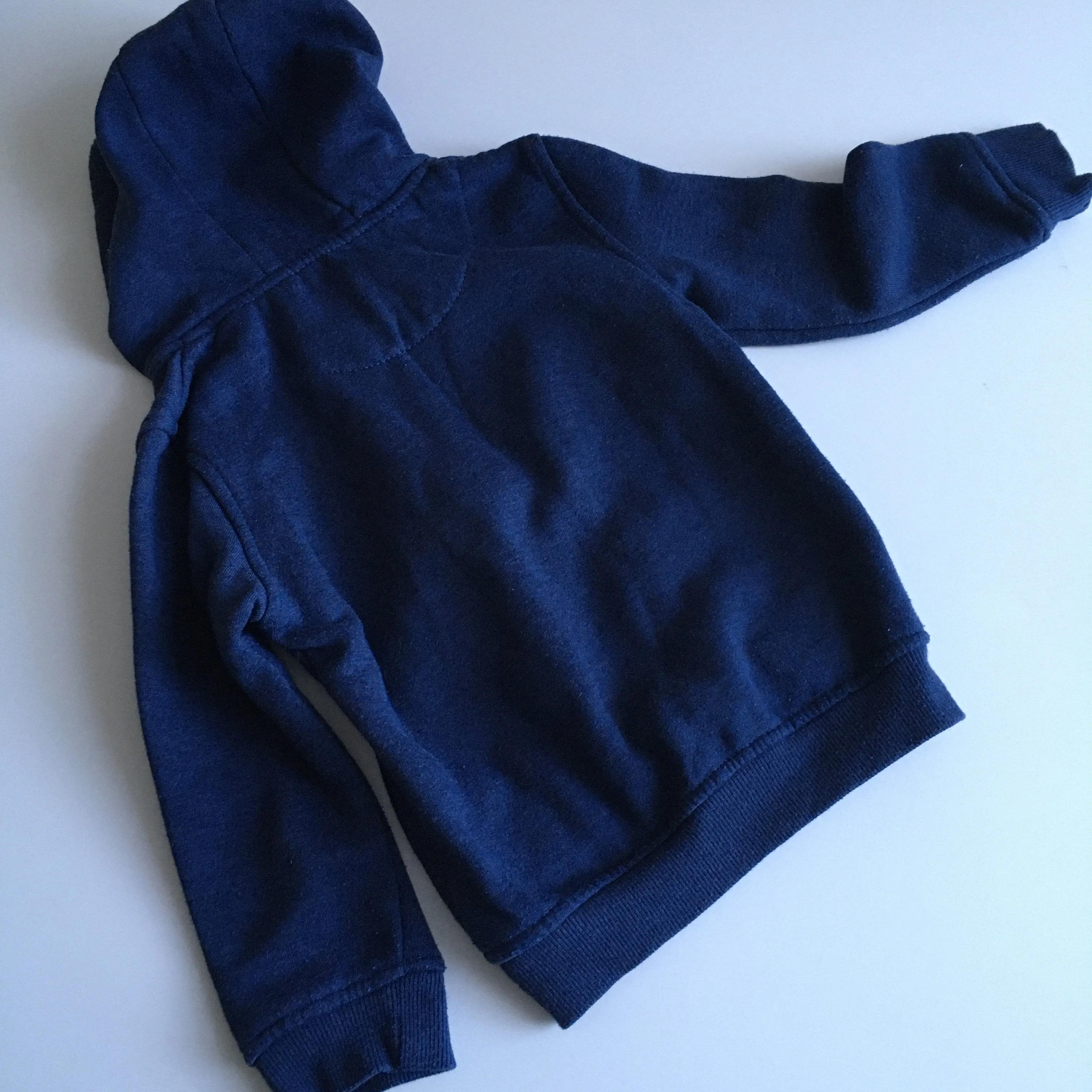 Primark Boys Navy Blue Zip Up Hoodie Jumper - Boys 5-6yrs