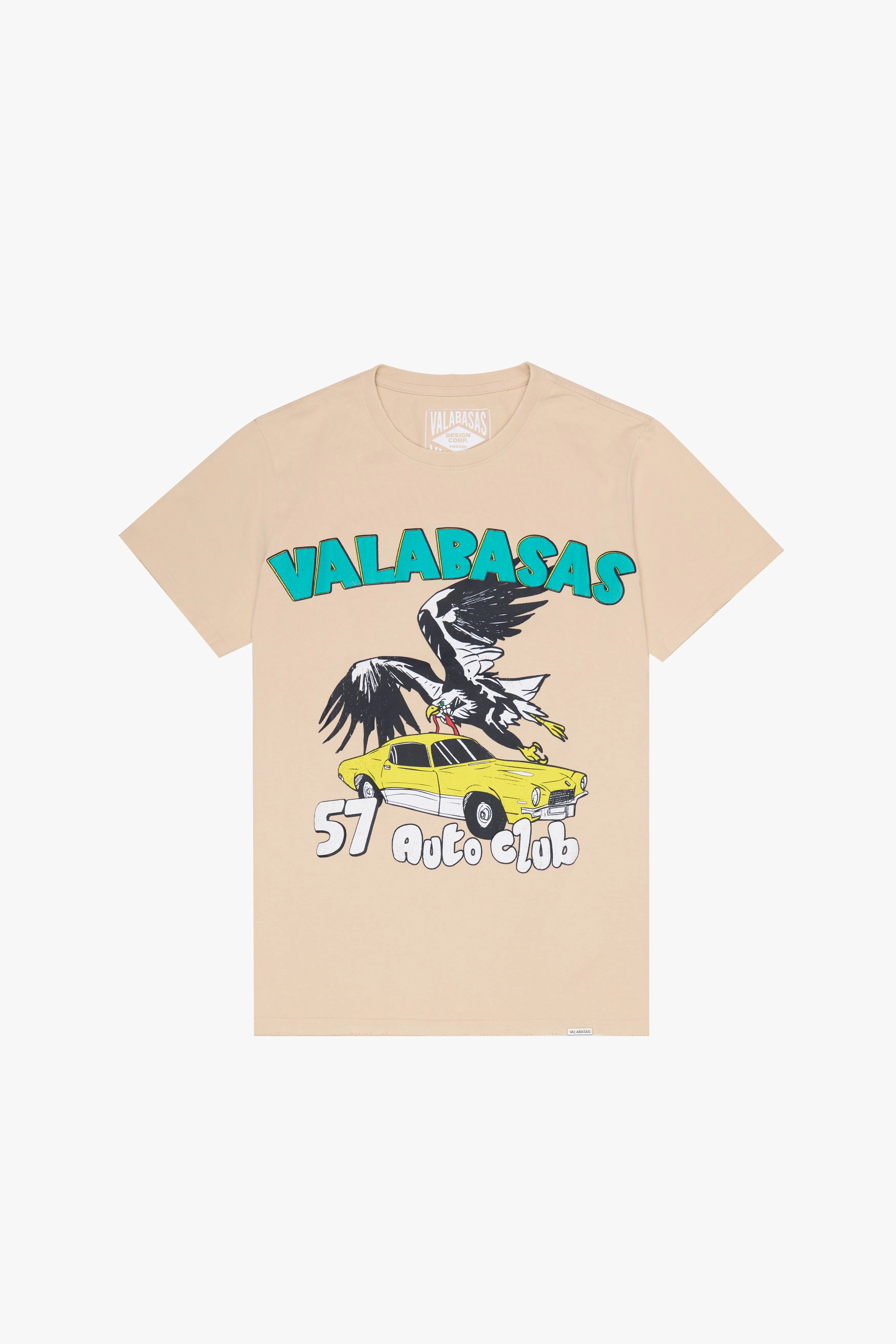 "'57 CLUB" VINTAGE SHALLOW KHAKI TEE