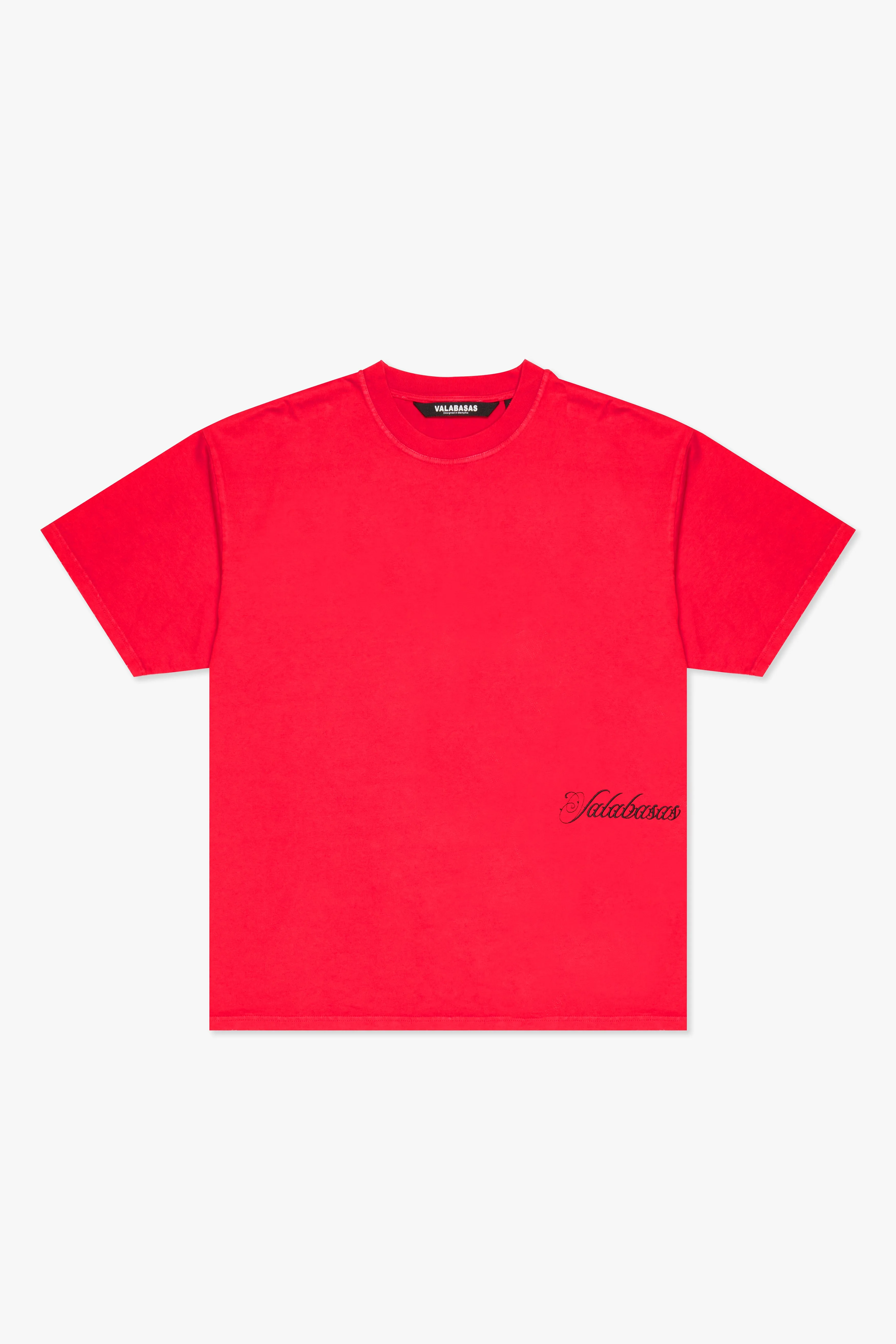 "MARBLE" RED TEE