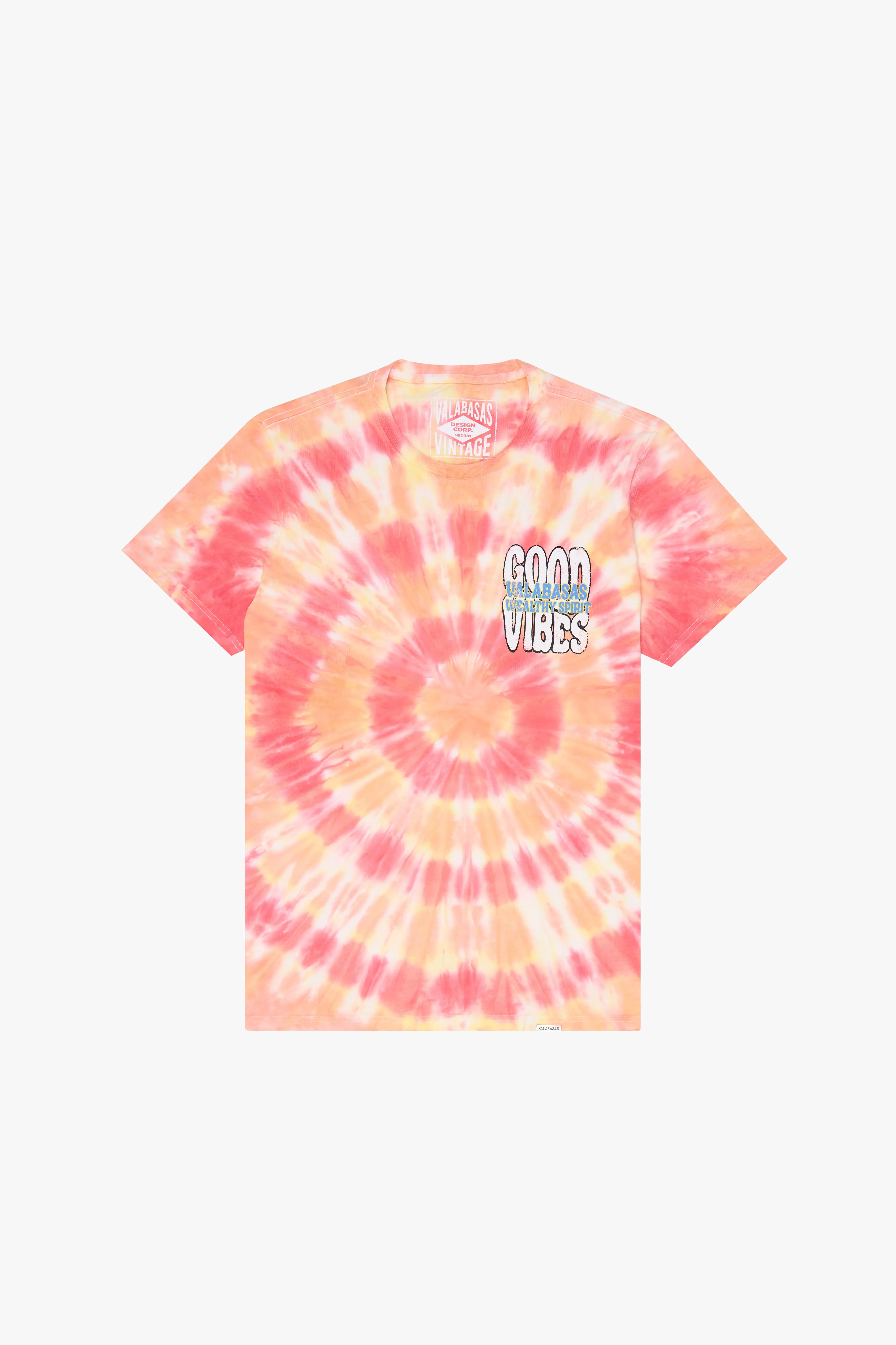 "WEALTHY SPIRIT" RED/YELLOW/ORANGE TEE