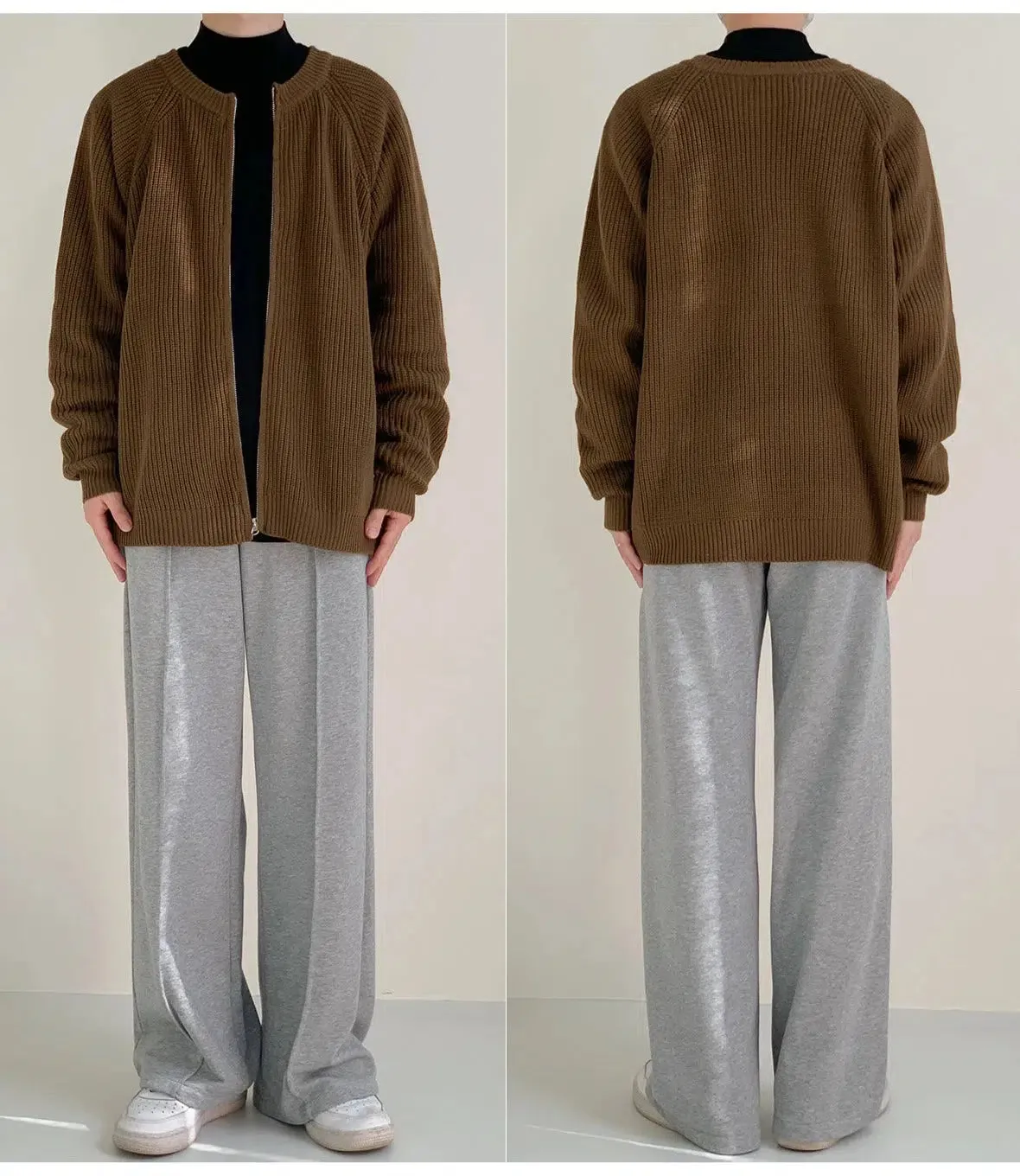 Retro Knitted Cardigan Sweater Jacket