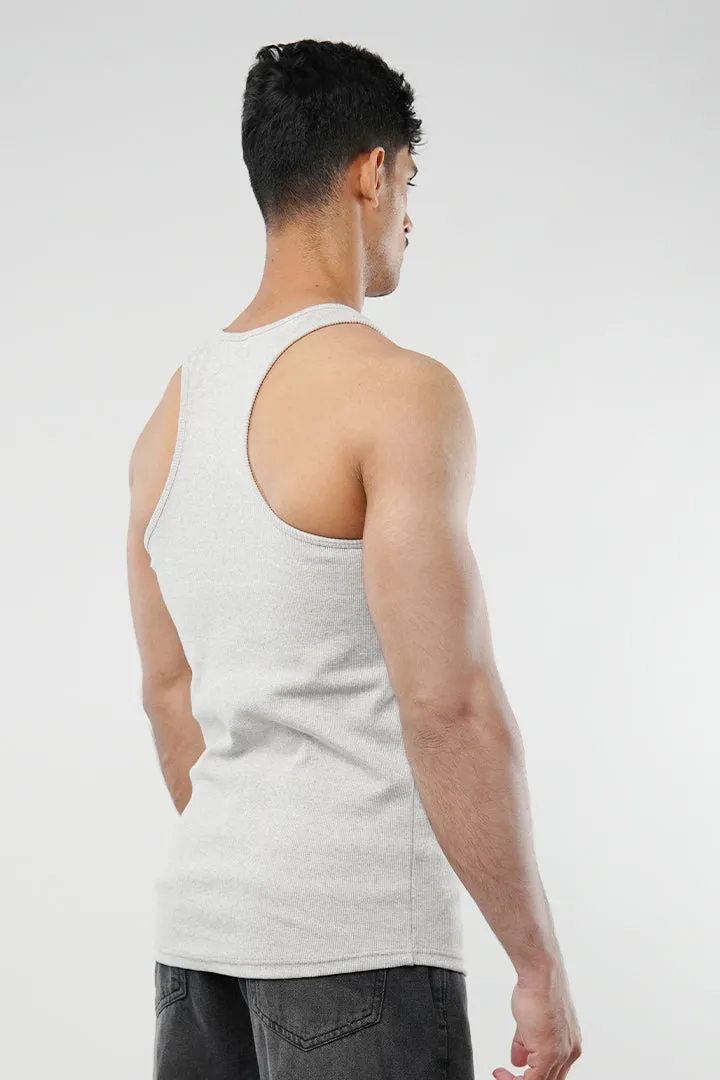 Ribbed Tank Top - Heather Grey