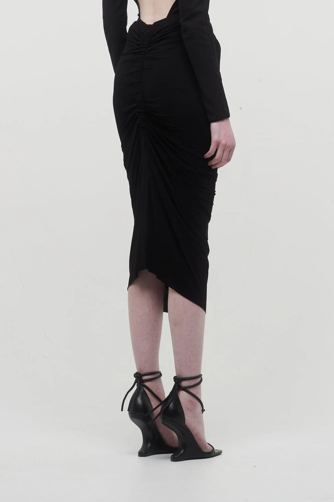 Rick Owens Shrimp Skirt in Black