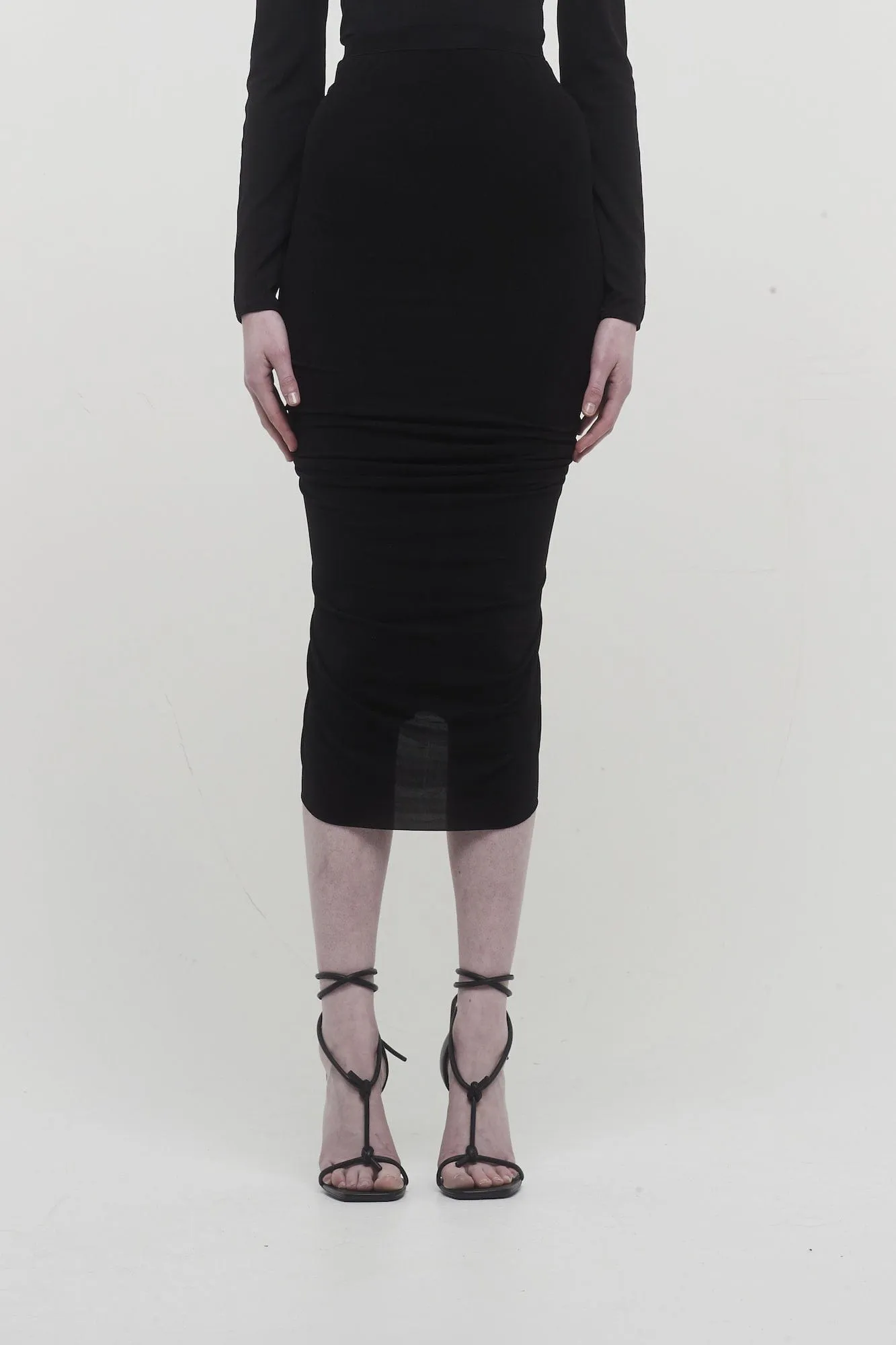 Rick Owens Shrimp Skirt in Black