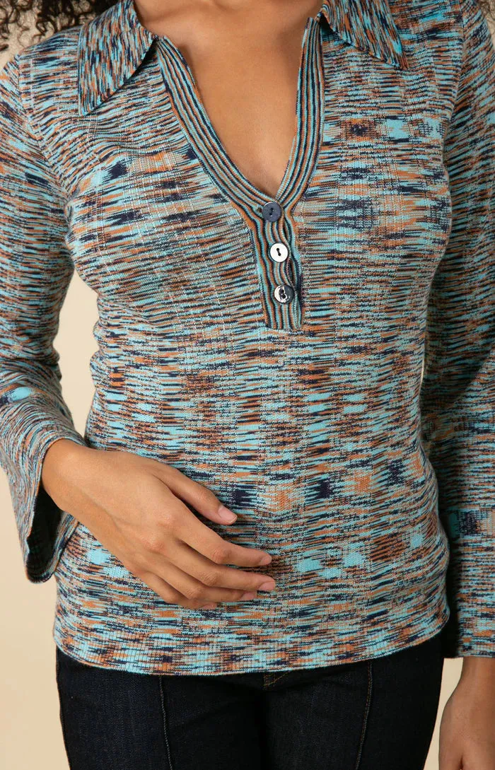 ROSEMARY COLLARED TOP