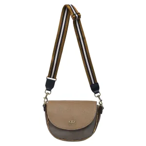 SLP Besace Chatam Gold Buldog Bag with Stripe Strap