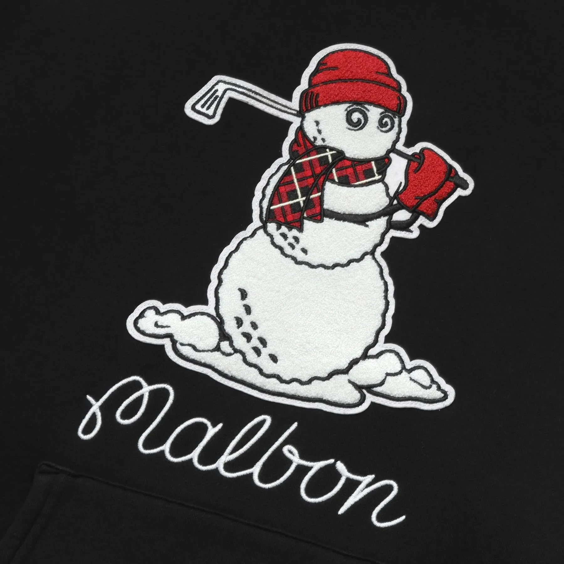 Snowman Buckets Hoodie Black - W24