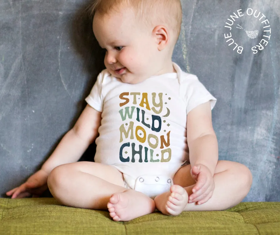 Stay Wild Moon Child | Boho Baby Bodysuit