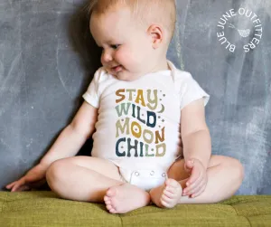 Stay Wild Moon Child | Boho Baby Bodysuit
