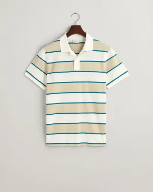 Stripe Pique Polo