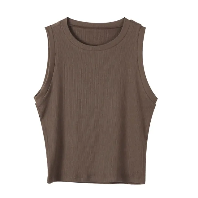 Stylemein - Rib Knit Top | Rib Knit Crop Top