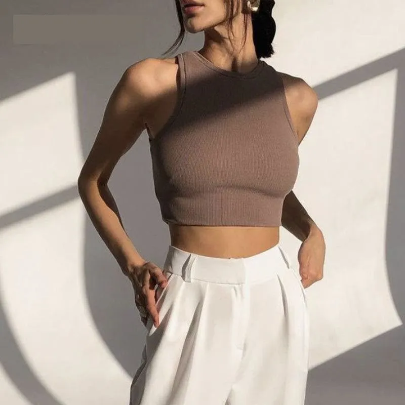 Stylemein - Rib Knit Top | Rib Knit Crop Top