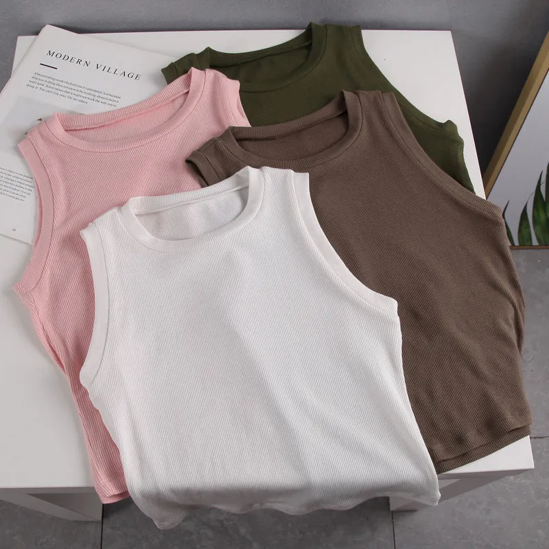 Stylemein - Rib Knit Top | Rib Knit Crop Top