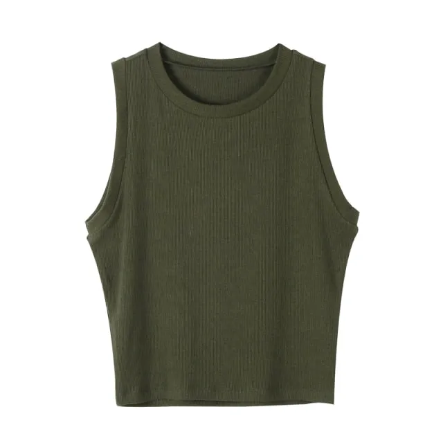 Stylemein - Rib Knit Top | Rib Knit Crop Top