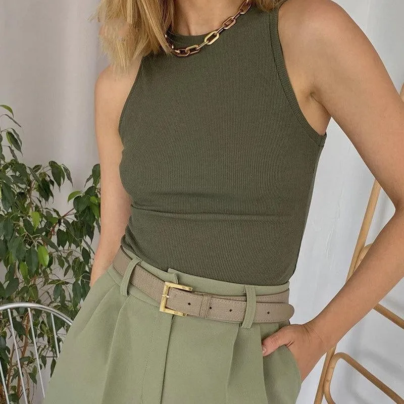 Stylemein - Rib Knit Top | Rib Knit Crop Top