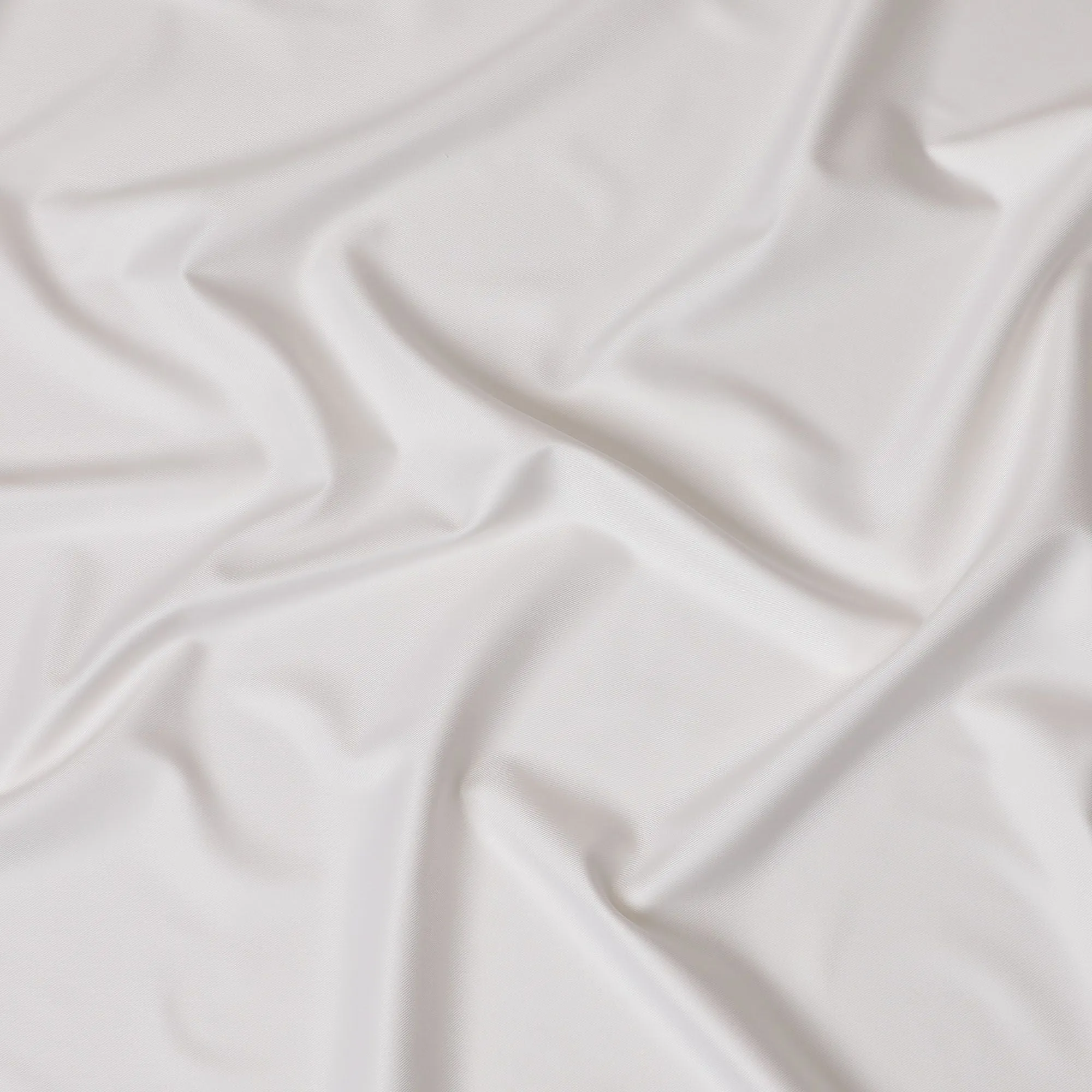 Superior White Swiss 100% Cotton Shirting Fabric - 150cm Wide, Subtle Weave-D18886