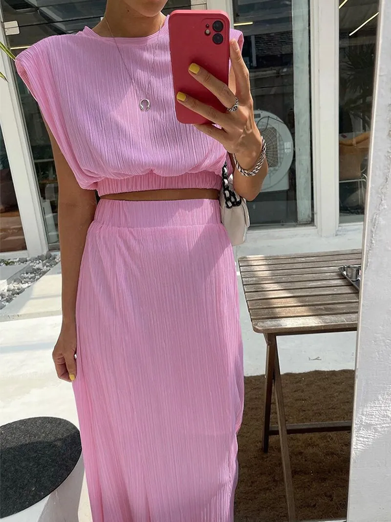 Tarn - Elegant Maxi Skirt Set Outfit