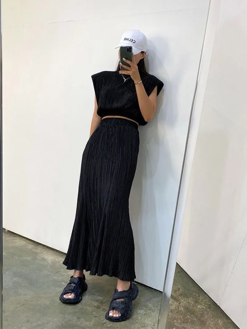 Tarn - Elegant Maxi Skirt Set Outfit